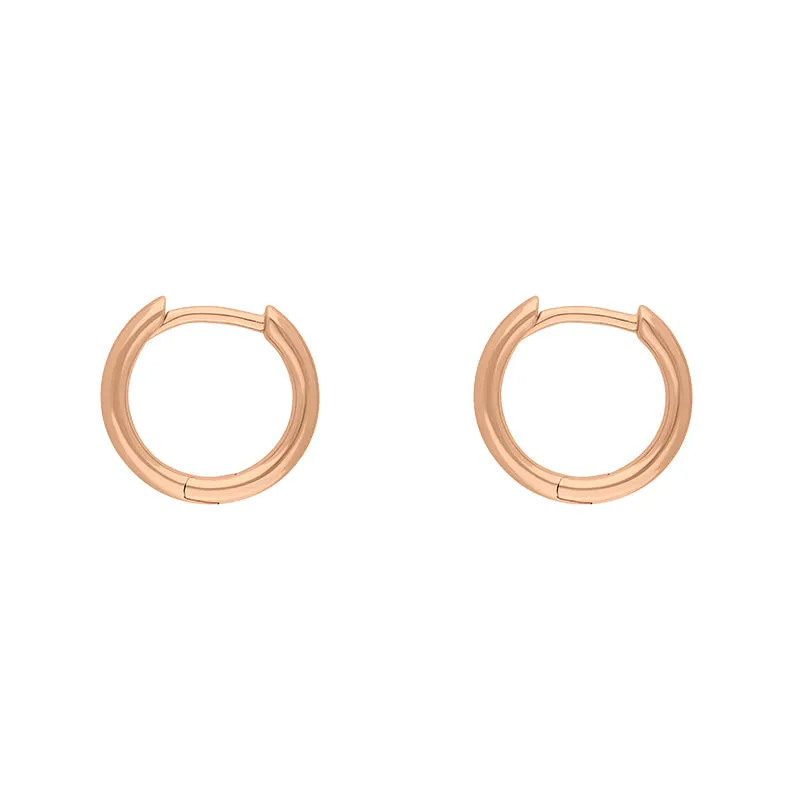 9ct Rose Gold Round Hoop Earrings sold by C.W. Sellors product image thumbnail 2