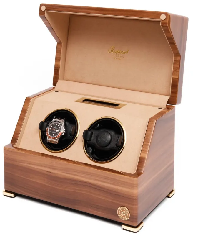 Rapport Watch Winder Perpetua III 2 Walnut made by C.W. Sellors
