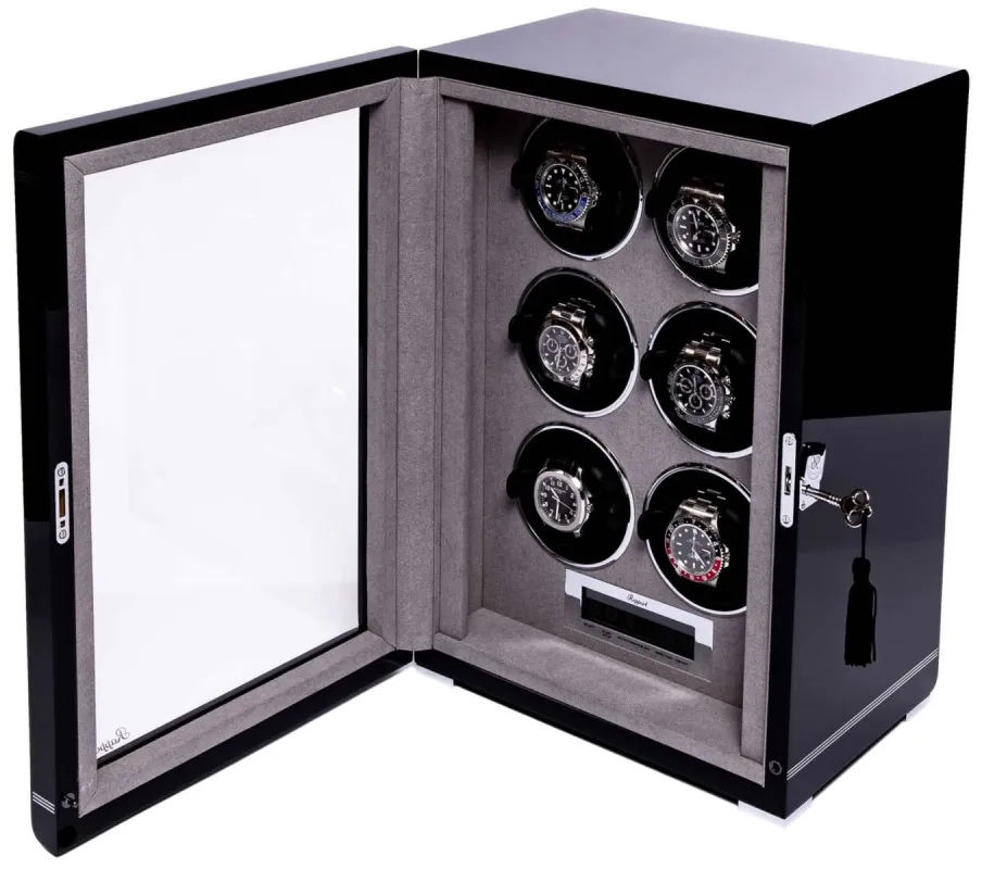 Rapport Watch Winder Formula 6 Black made by C.W. Sellors