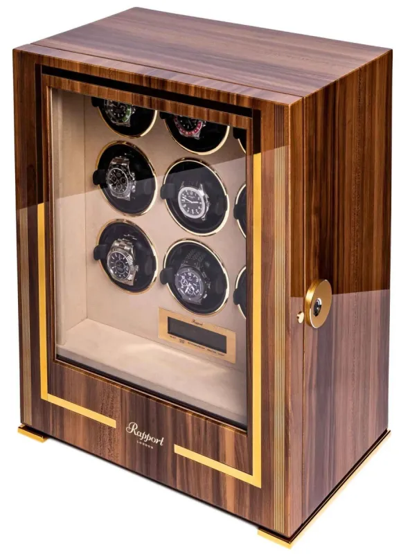 Rapport Watch Winder Paramount 9 Walnut made by C.W. Sellors
