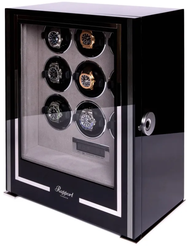Rapport Watch Winder Paramount 9 Ebony made by C.W. Sellors