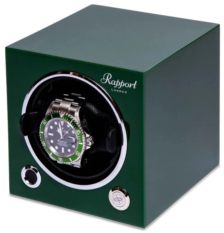 Rapport Watch Winder Evo Single Racing Green made by C.W. Sellors