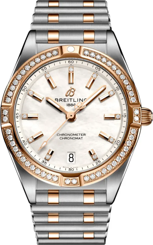 Breitling Chronomat 32 18k Red Gold Ladies Watch made by Breitling