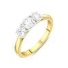 18ct Yellow Gold 1.02ct Diamond Three Stone Ring sold by C.W. Sellors