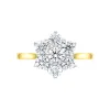 18ct Yellow Gold 1.00ct Diamond Flower Cluster Ring sold by C.W. Sellors