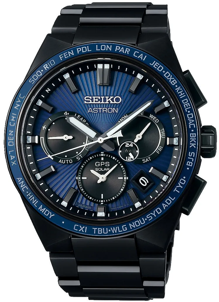 Seiko Astron Sunray Midnight GPS Solar sold by C.W. Sellors