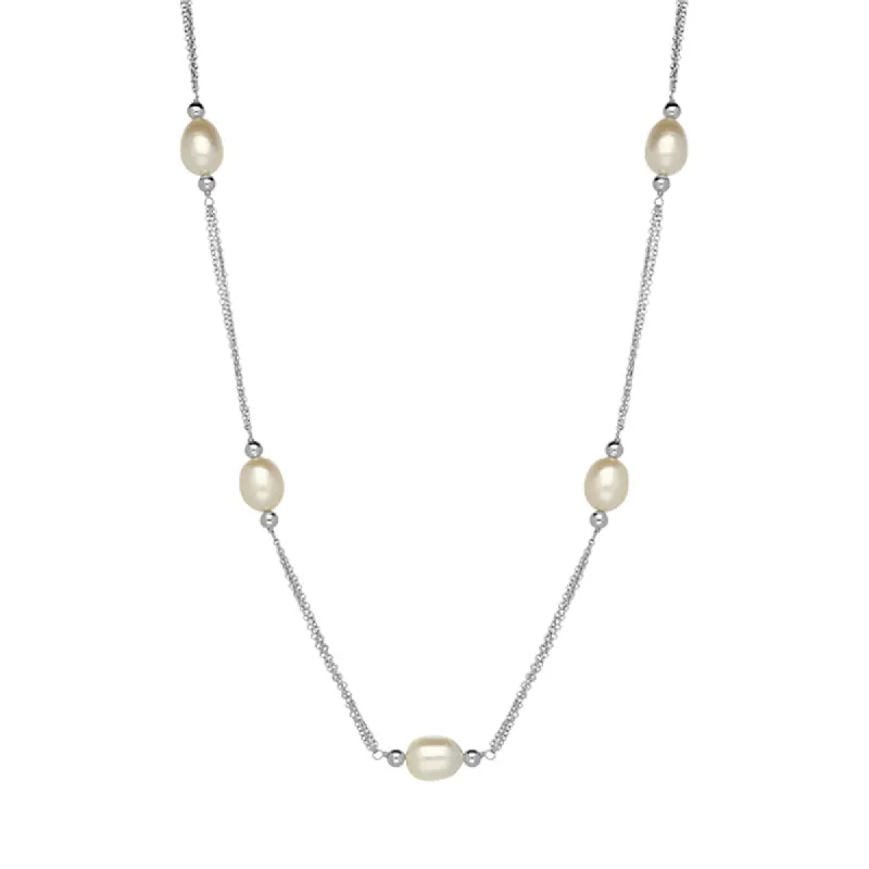 Sterling Silver Freshwater Pearl Necklet sold by C.W. Sellors