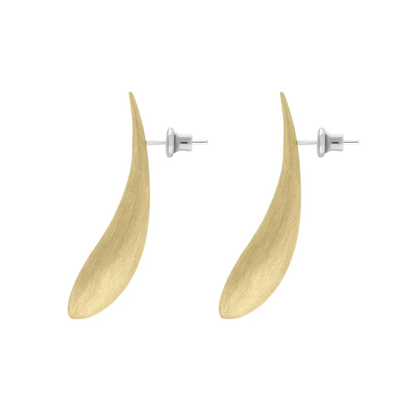 Sterling Silver Gold Plated Monika Curved Tusk Stud Earrings D sold by C.W. Sellors product image thumbnail 2