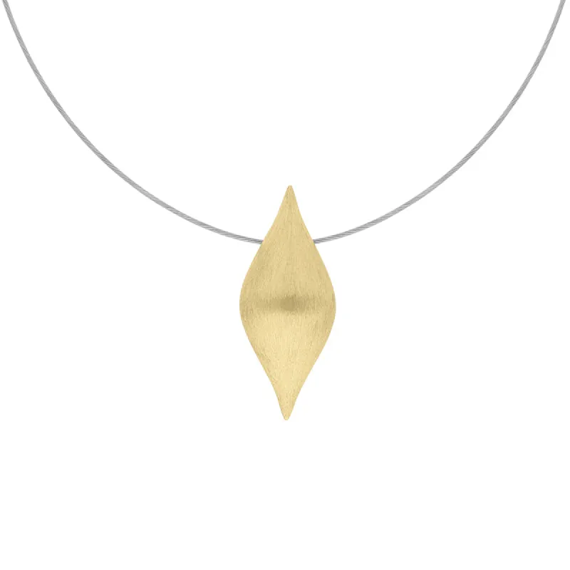 Sterling Silver Gold Plated Pointed Bulb Necklace D sold by C.W. Sellors