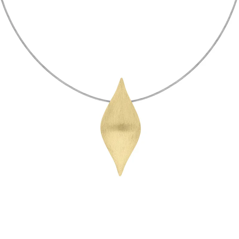 Sterling Silver Gold Plated Pointed Bulb Necklace D sold by C.W. Sellors