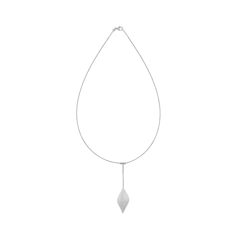 Sterling Silver Brushed Pointed Bulb Dropper Necklace D sold by C.W. Sellors product image thumbnail 3