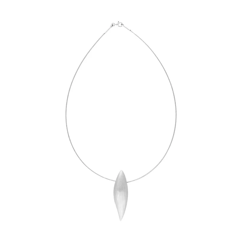 Sterling Silver Brushed Leaf Necklace D sold by C.W. Sellors product image thumbnail 2