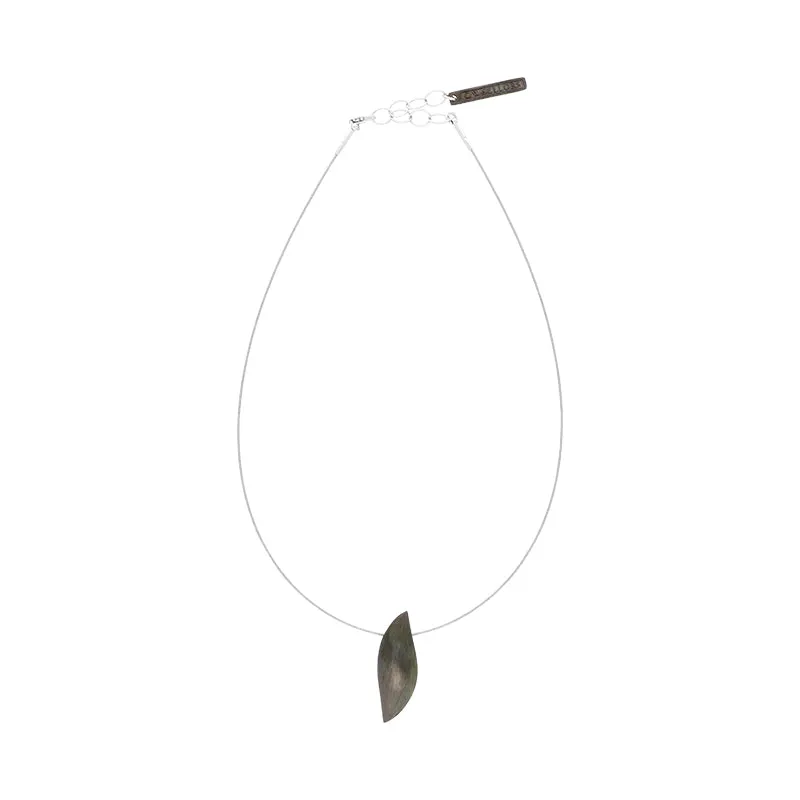 Sterling Silver Black Rhodium Leaf Necklace D sold by C.W. Sellors product image thumbnail 2