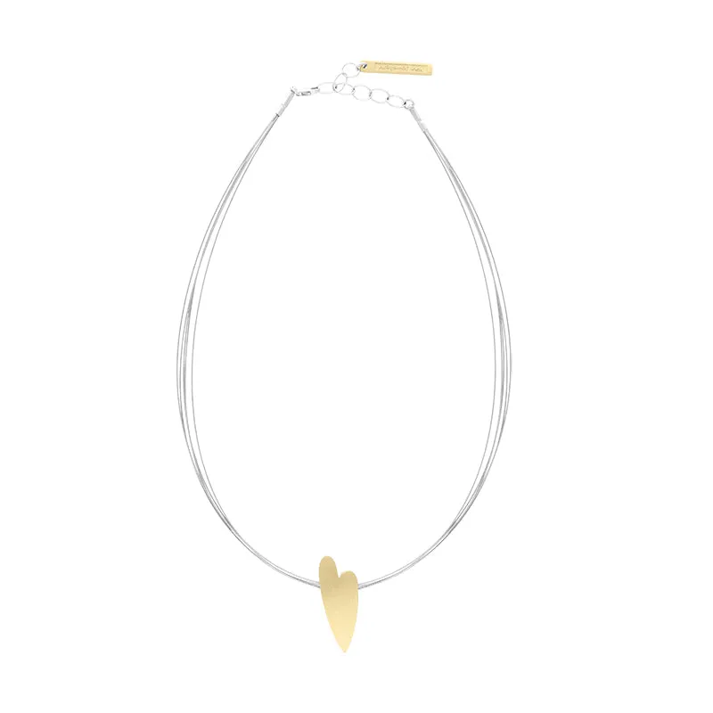 Sterling Silver Gold Plated Heart Necklace D sold by C.W. Sellors product image thumbnail 2