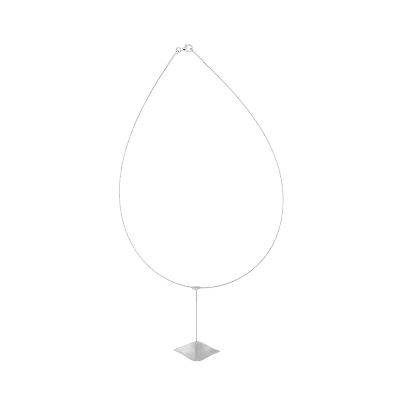 Sterling Silver Brushed Horizontal Bulb Dropper Necklace D sold by C.W. Sellors product image thumbnail 2