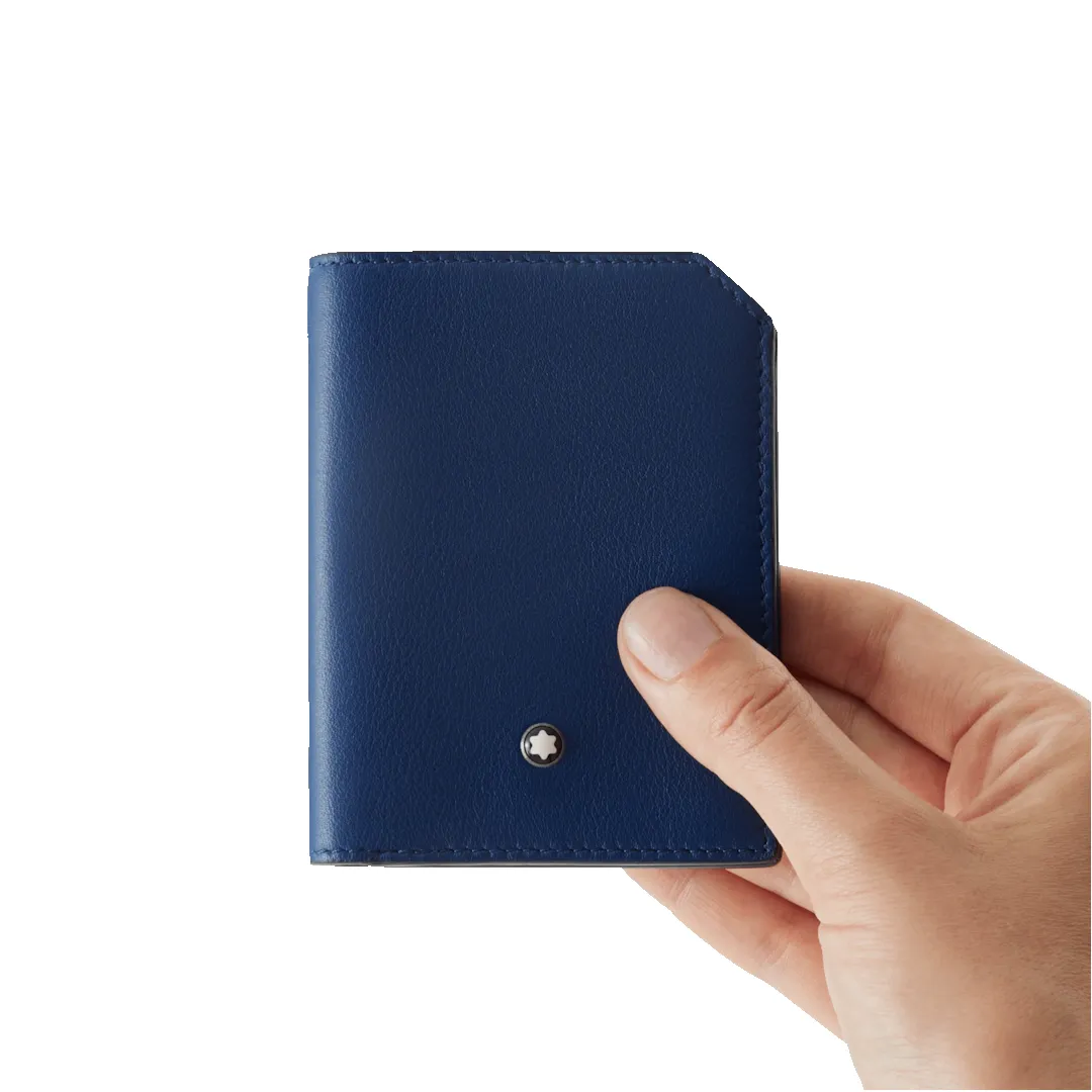 Montblanc Meisterstuck Selection Soft Mini Wallet 4cc Blue D sold by C.W. Sellors product image thumbnail 3