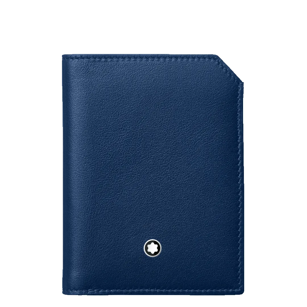 Montblanc Meisterstuck Selection Soft Mini Wallet 4cc Blue D sold by C.W. Sellors
