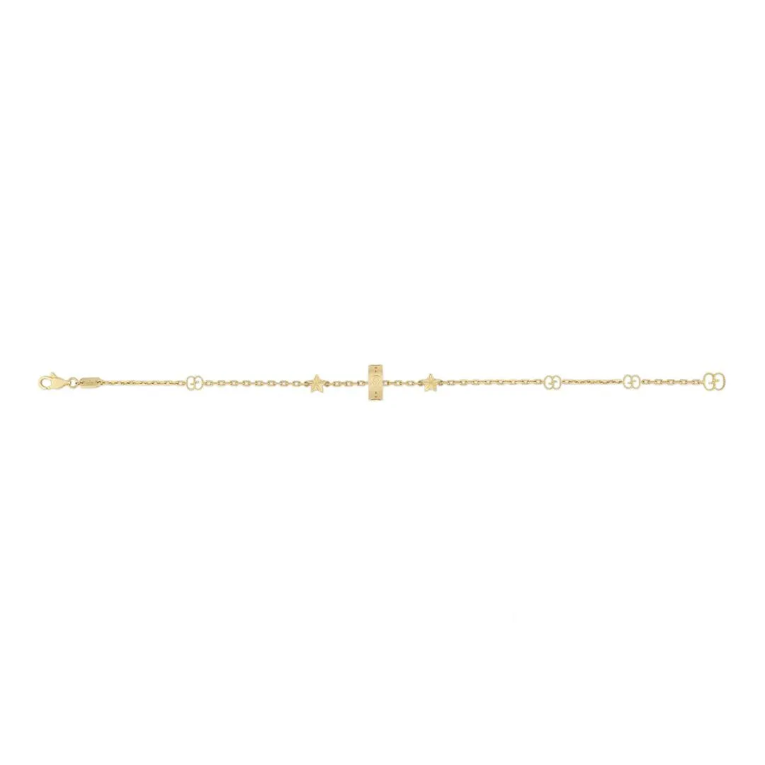 Gucci Icon 18ct Yellow Gold Open Heart Chain Bracelet sold by C.W. Sellors product image thumbnail 2