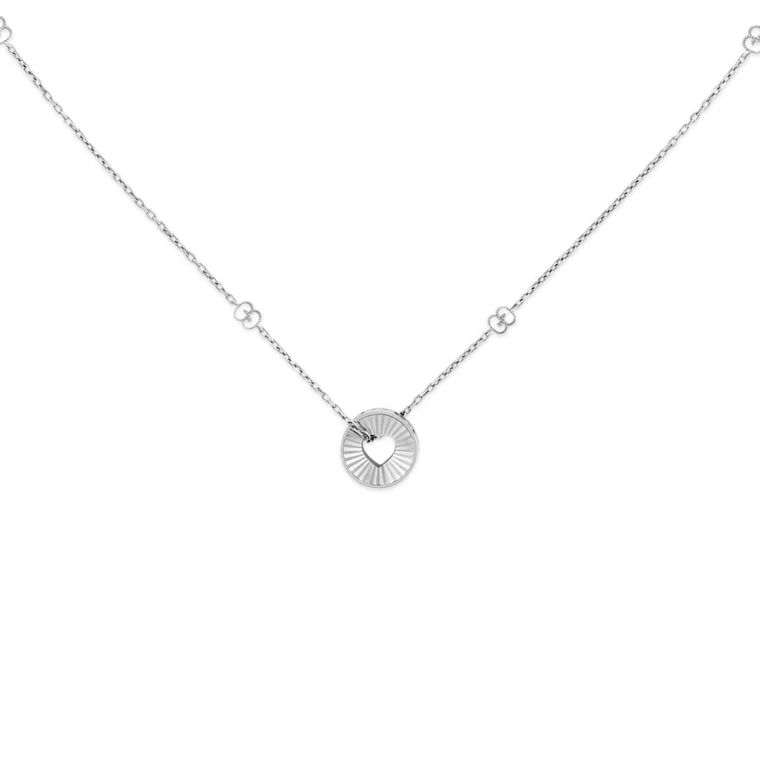Gucci Icon 18ct White Gold Open Heart Chain Necklace D sold by C.W. Sellors product image thumbnail 2