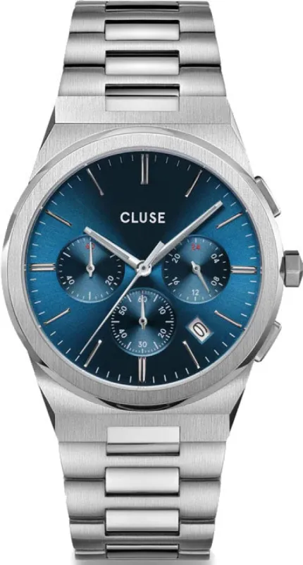 Cluse Vigoureux Chrono Blue Silver made by C.W. Sellors