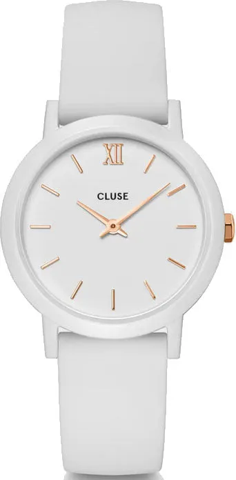 Cluse Minuit Nylon White Rose Gold D sold by C.W. Sellors