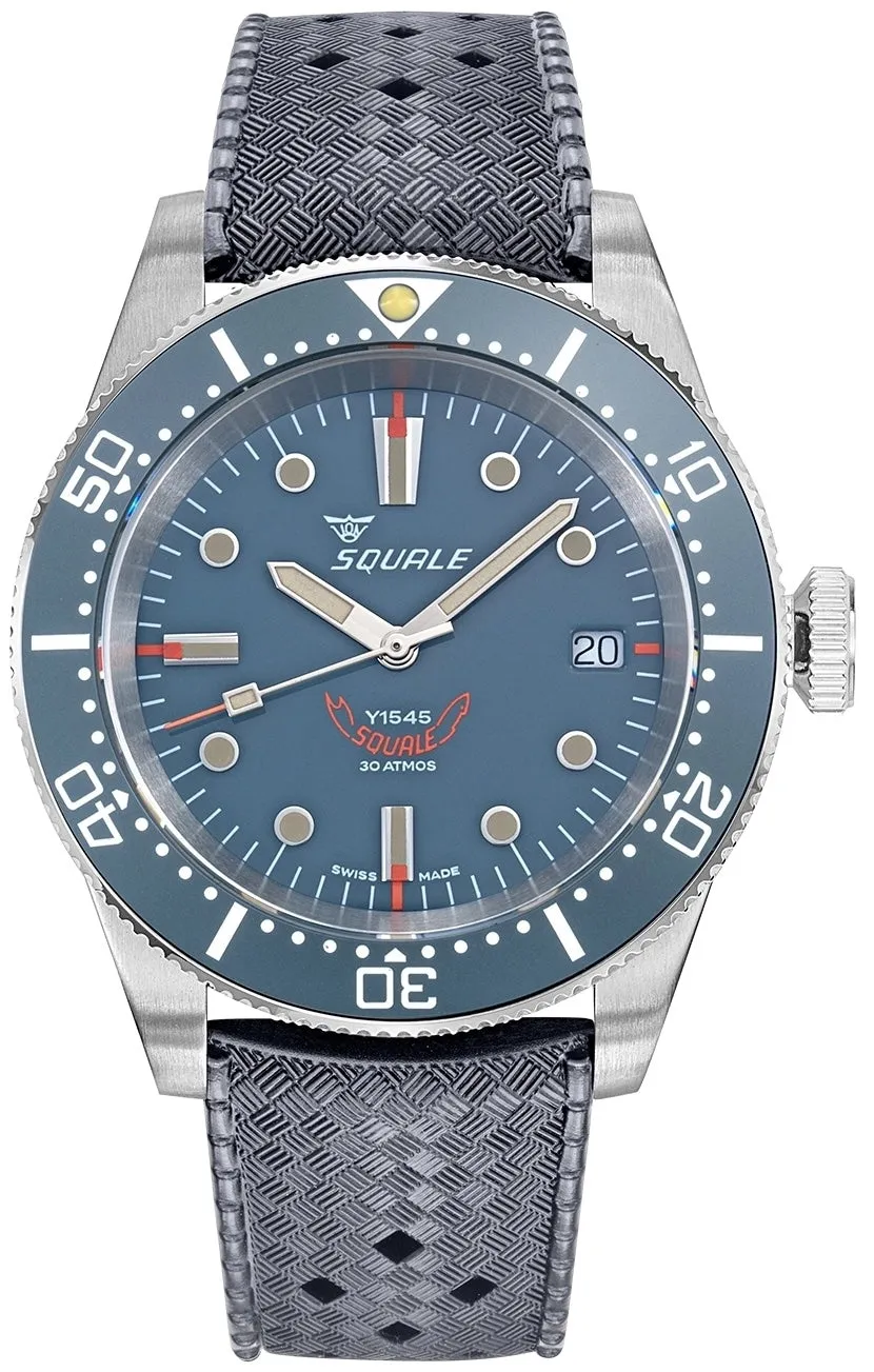 Squale 1545 Grey Rubber Watch sold by C.W. Sellors