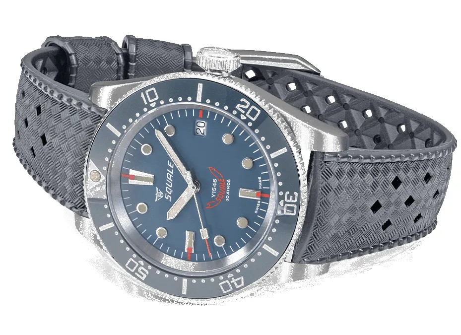 Squale 1545 Grey Rubber Watch sold by C.W. Sellors product image thumbnail 3