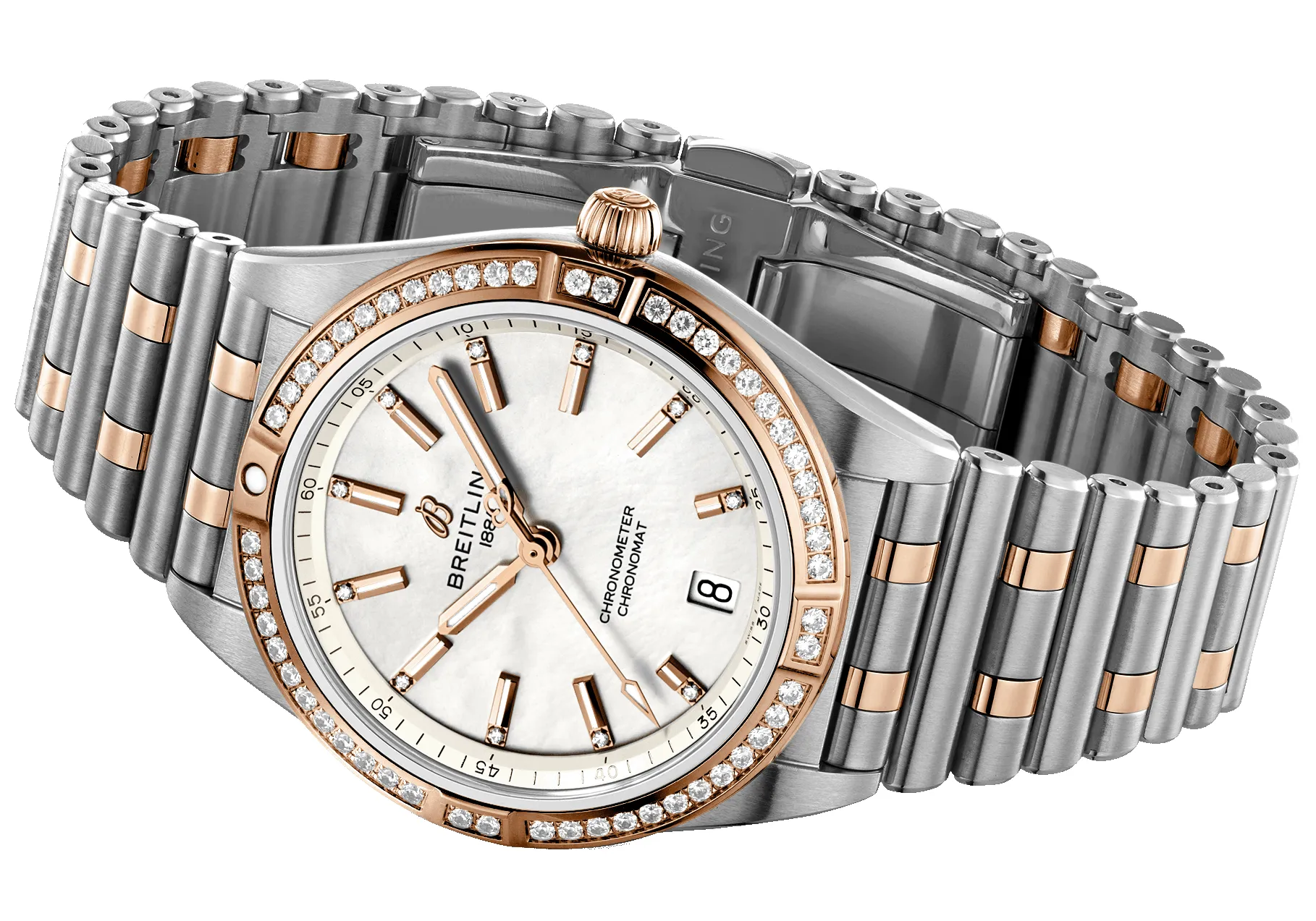 Breitling Chronomat Automatic 36 Red Gold Watch sold by C.W. Sellors product image thumbnail 4