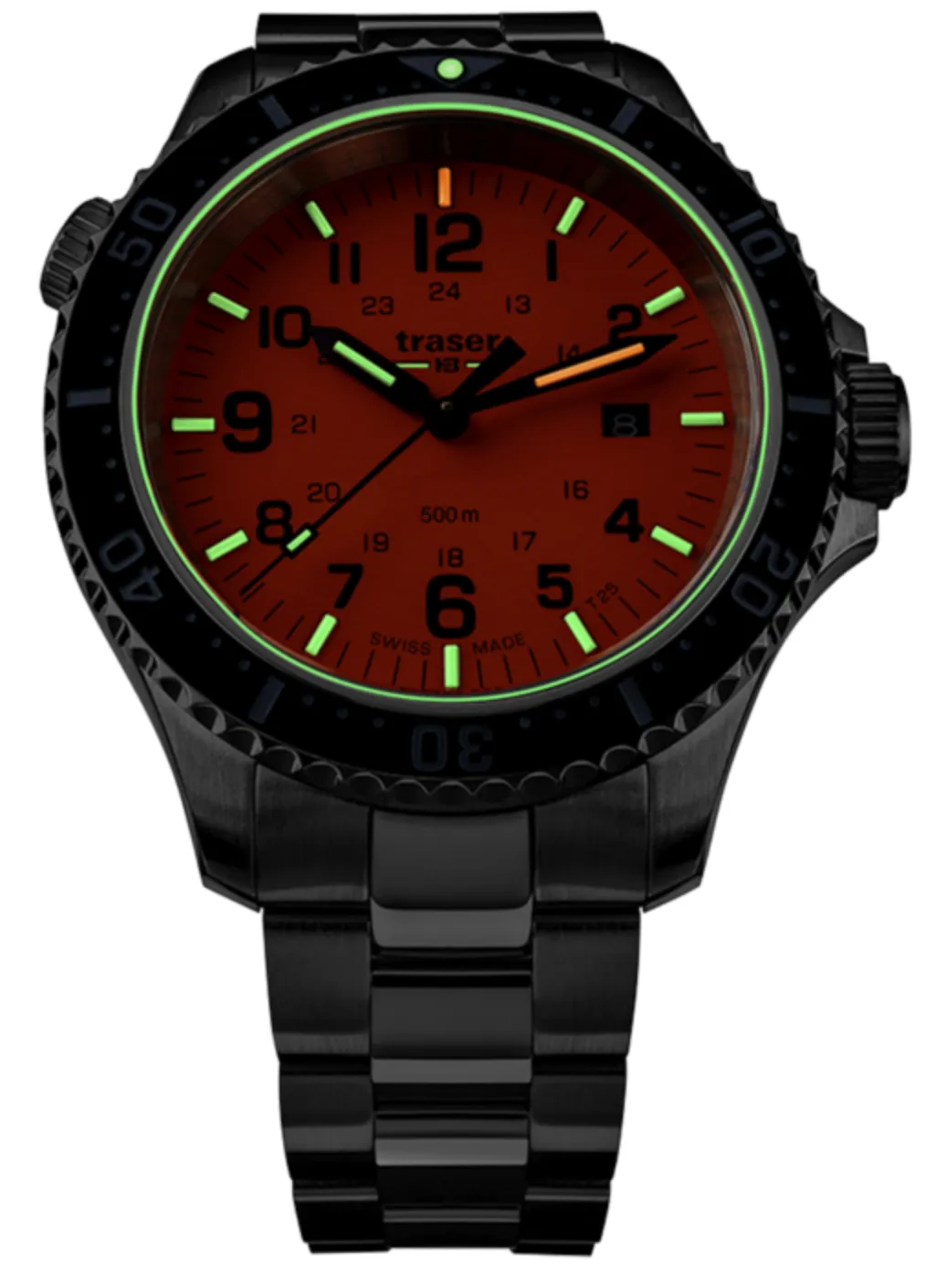 Traser H3 P67 Diver Orange Bracelet sold by C.W. Sellors product image thumbnail 3