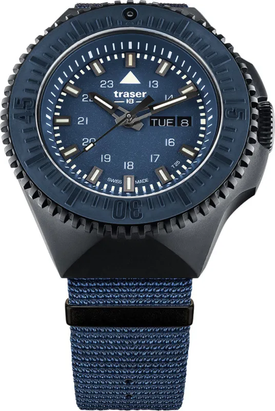 Traser H3 P69 Black Stealth Blue Nato made by C.W. Sellors