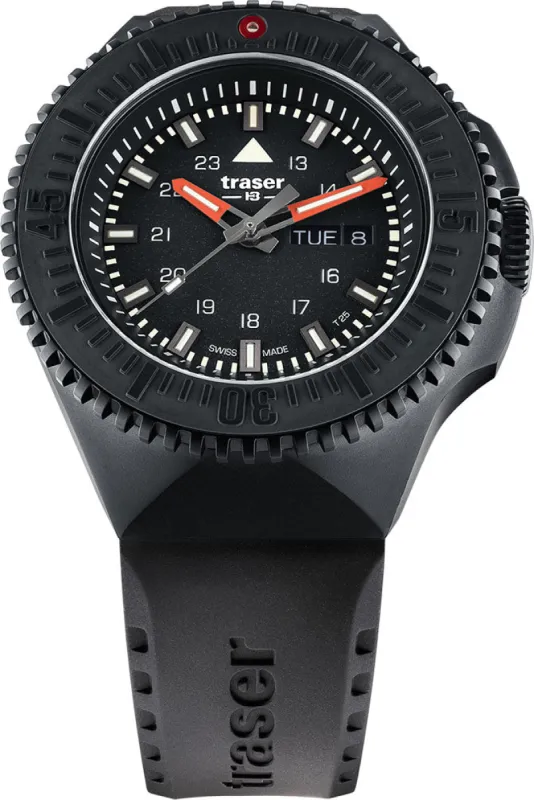 Traser H3 P69 Black Stealth Black Rubber made by C.W. Sellors