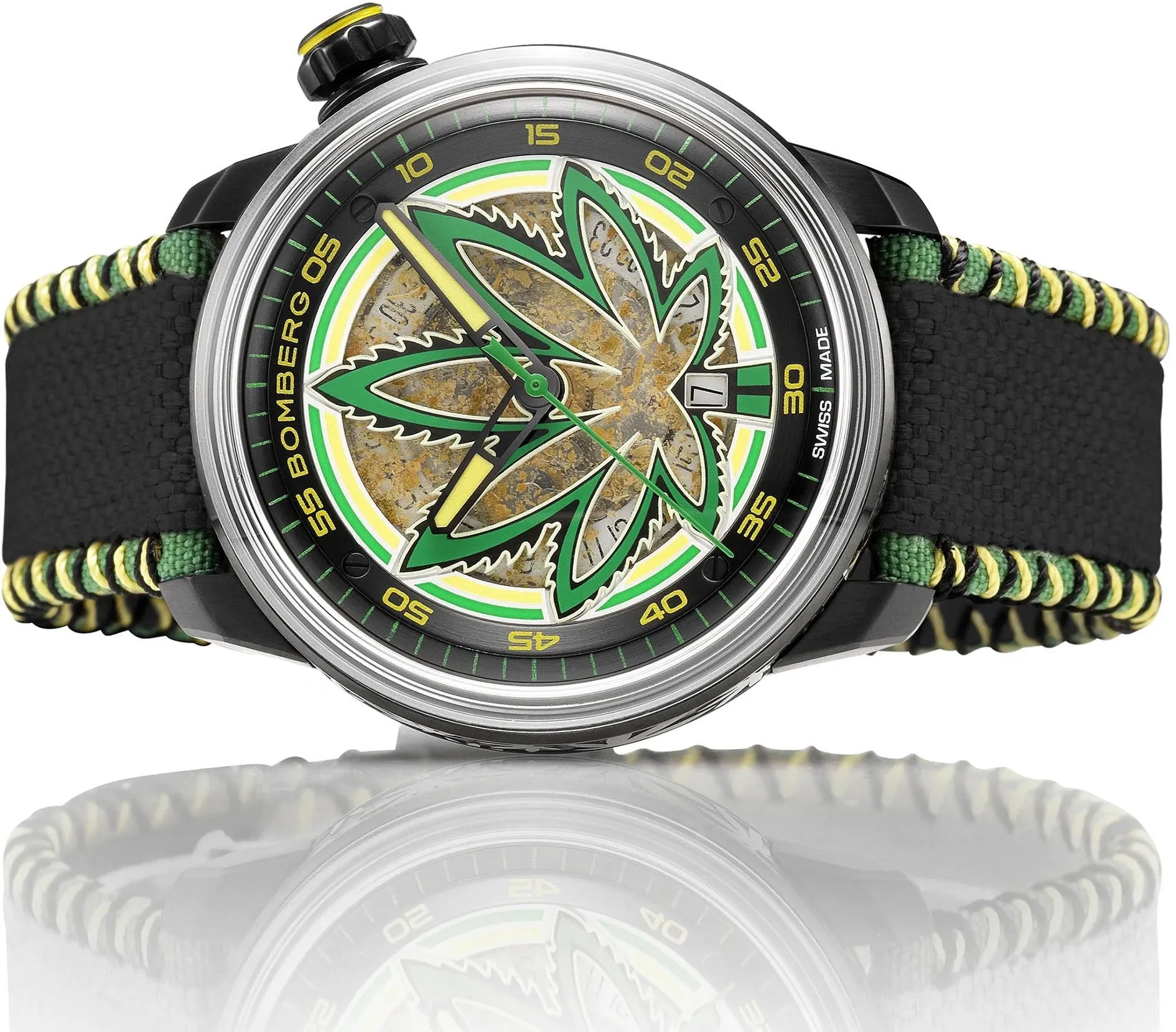 Bomberg BB-01 Auto Cure The Bulldog Black Limited Edition sold by C.W. Sellors product image thumbnail 3