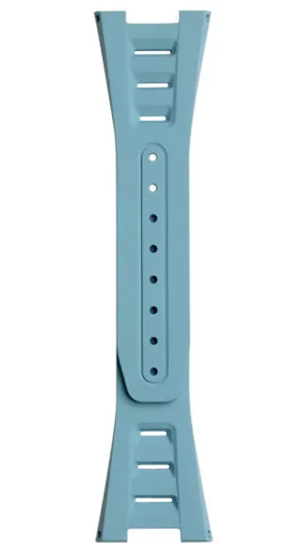Bell & Ross Strap Rubber BR-X5 Openworked Ice Blue sold by C.W. Sellors