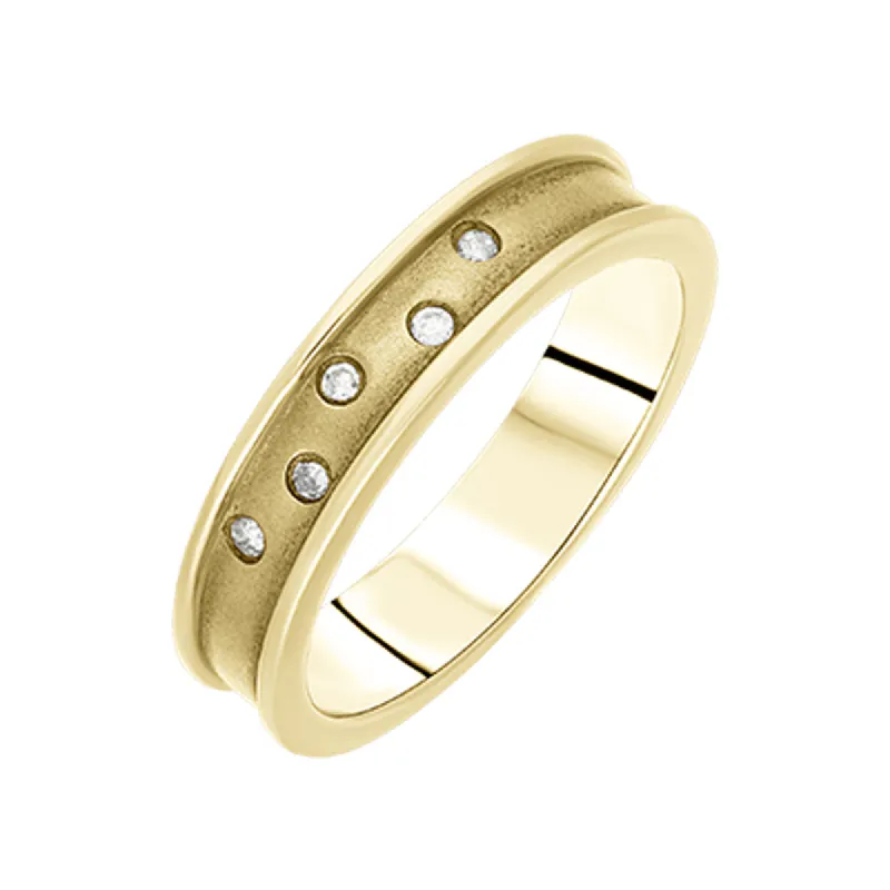 Hot Diamonds Gold Concave Ring D sold by C.W. Sellors