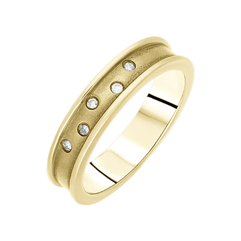 Hot Diamonds Gold Concave Ring D sold by C.W. Sellors