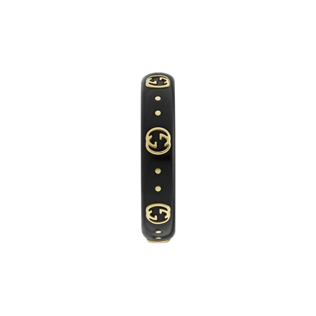 Gucci Icon 18ct Yellow Gold Interlocking G Band Ring D sold by C.W. Sellors product image thumbnail 2