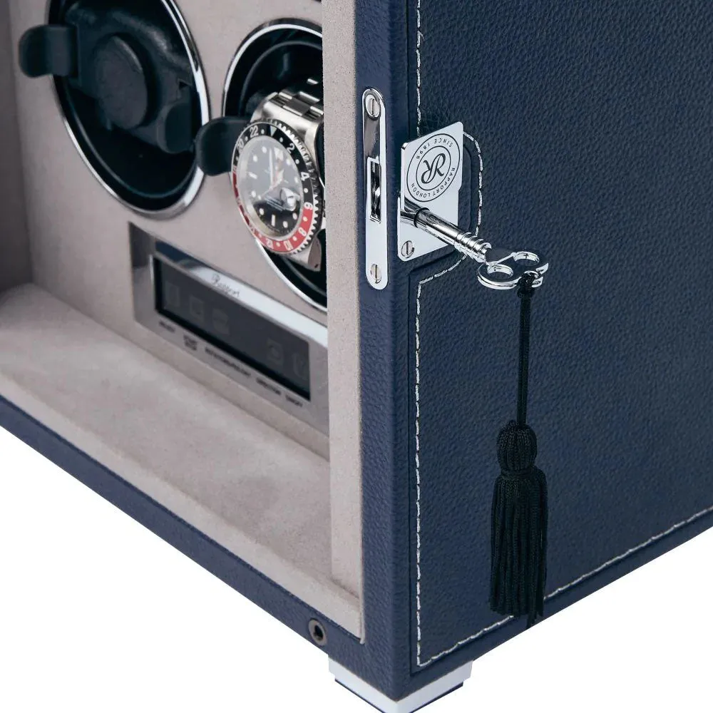 Rapport Watch Winder Quantum Quad Four Leather Blue sold by C.W. Sellors product image thumbnail 3