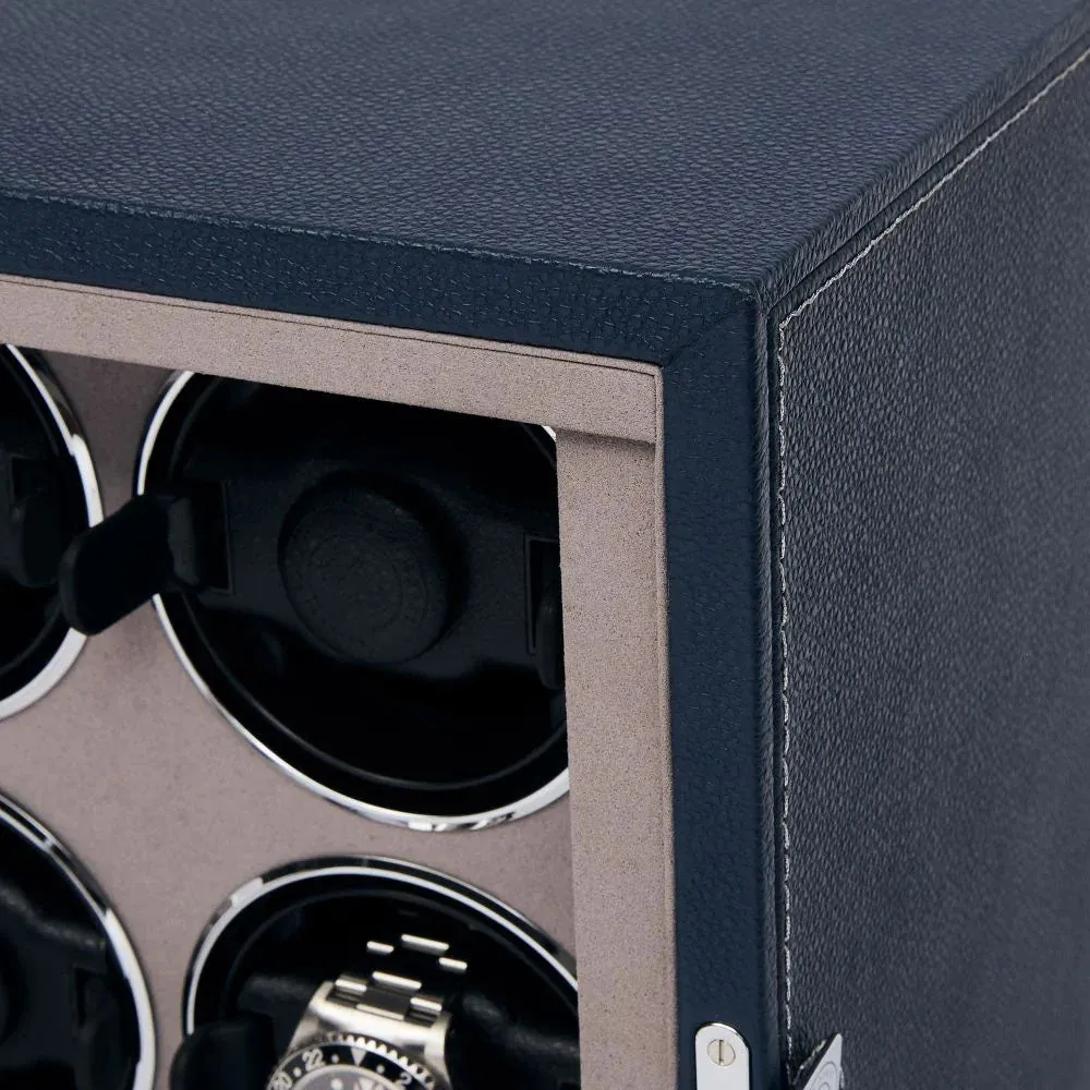 Rapport Watch Winder Quantum Quad Four Leather Blue sold by C.W. Sellors product image thumbnail 4