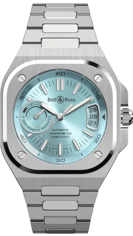 Bell & Ross BR X5 Auto IRM Ice Blue Bracelet Watch sold by C.W. Sellors