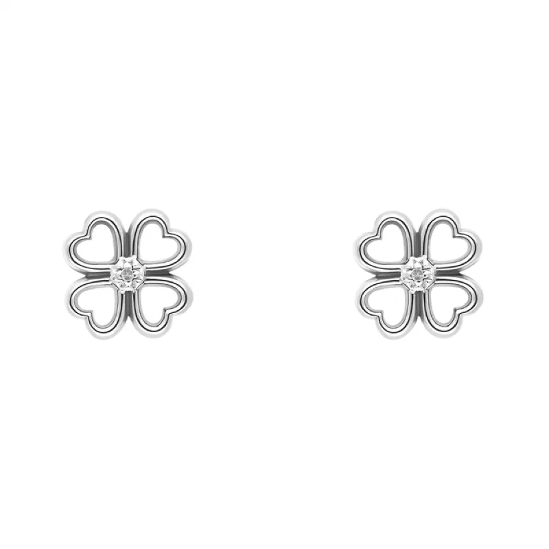 Hot Diamonds Lucky In Love Sterling Silver Earrings D sold by C.W. Sellors