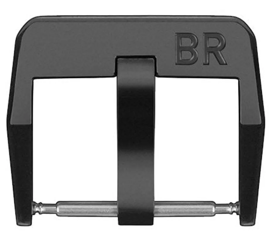 Bell & Ross Buckle BR V2 Ardillon Steel Black Matt sold by C.W. Sellors