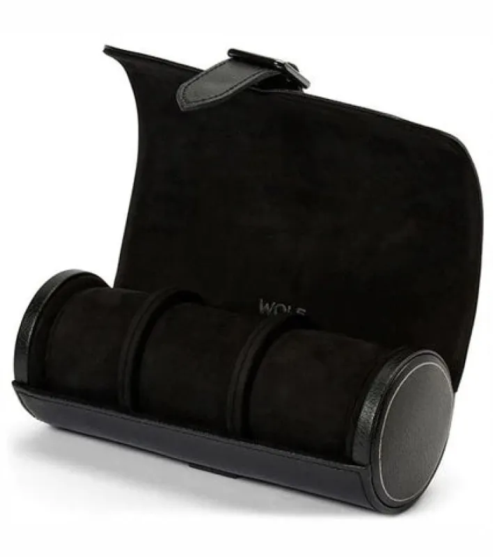 WOLF Watch Roll Black sold by C.W. Sellors