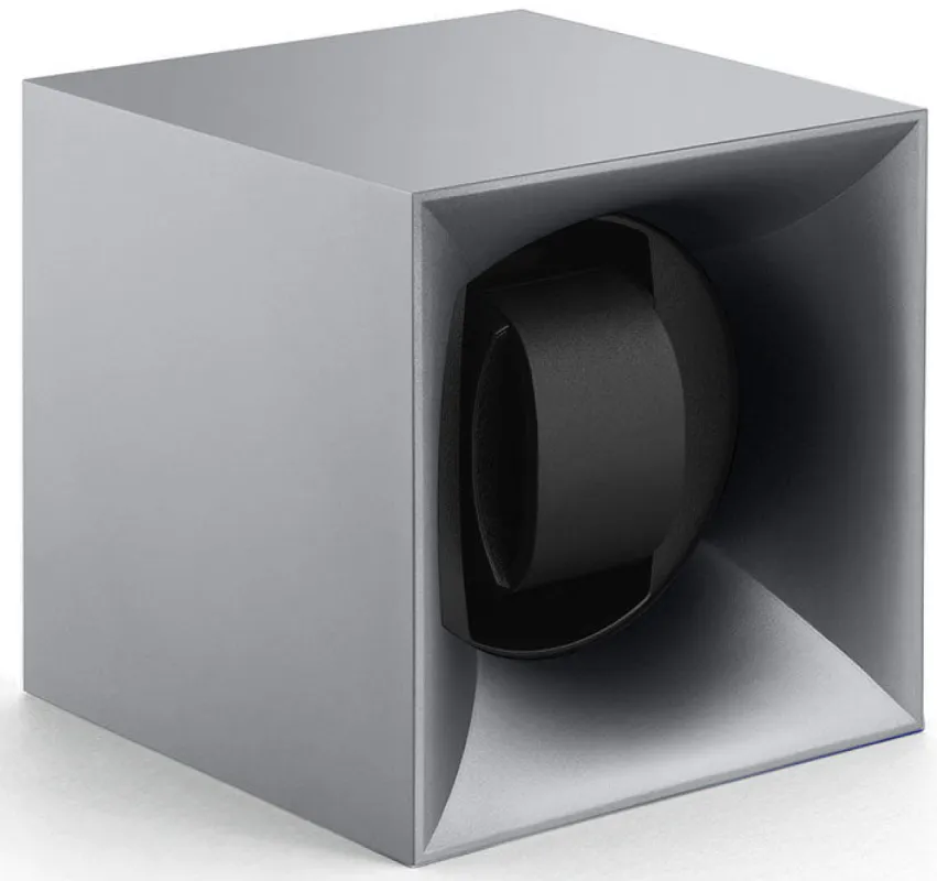 Swiss Kubik Watch Winder Single Startbox Silver D sold by C.W. Sellors