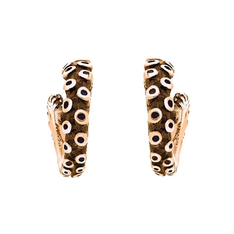 9ct Rose Gold Tentacle Curl Stud Earrings sold by C.W. Sellors