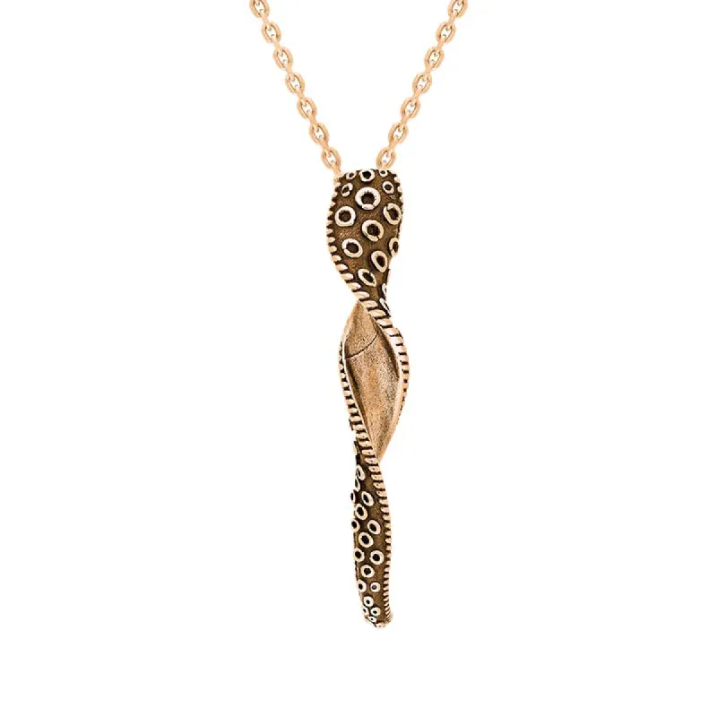 9ct Rose Gold Tentacle Twist Necklace sold by C.W. Sellors
