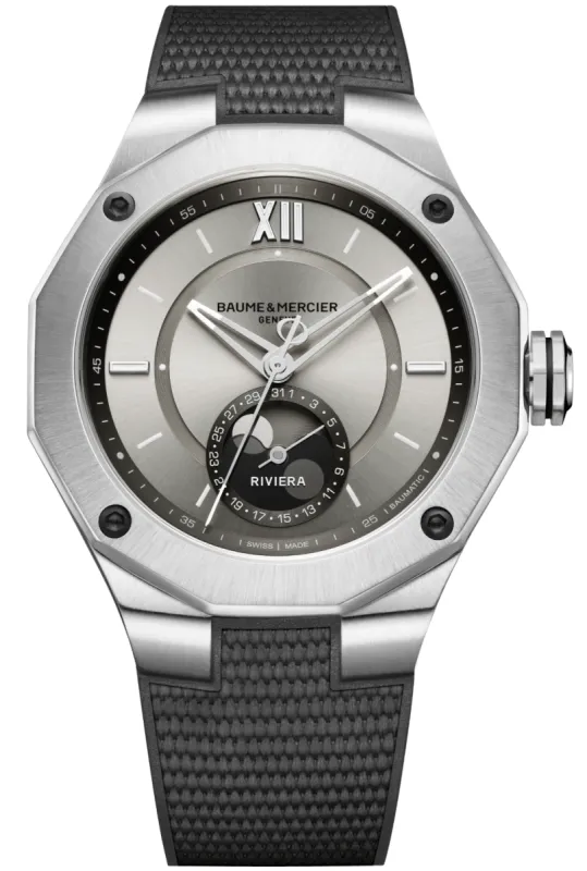 Baume et Mercier Riviera Baumatic Moonphase Mens sold by C.W. Sellors
