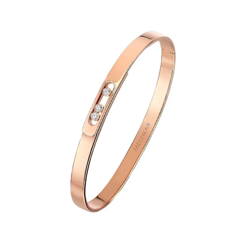 Messika Move Noa 18ct Rose Gold 0.11ct Diamond Bangle sold by C.W. Sellors