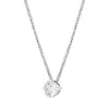 18ct White Gold 0.70ct Diamond Round Brilliant Cut Solitaire Slider Pendant sold by C.W. Sellors