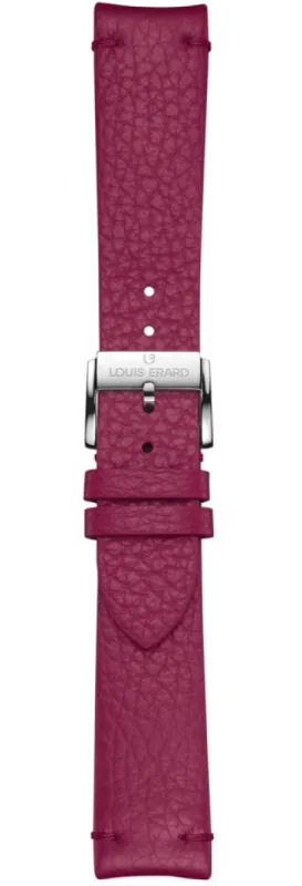 Louis Erard Strap Leather Purple Grained 20/18mm sold by C.W. Sellors