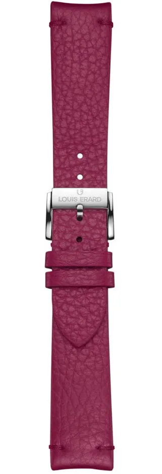Louis Erard Strap Leather Purple Grained 20/18mm sold by C.W. Sellors